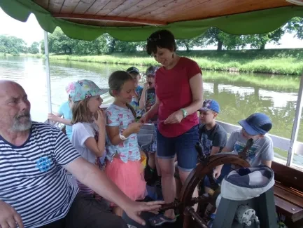 Výlet 1. A - Hučák, projížďka lodí