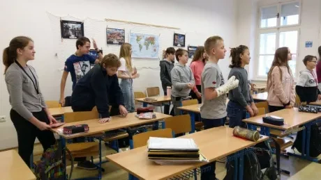 Žehnání adventního věnce_3. A a 7. B