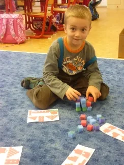 První seznámení s geometrií v 1. B