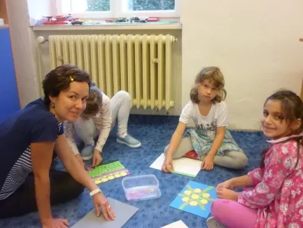 První seznámení s geometrií v 1. B