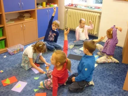 První seznámení s geometrií v 1. B