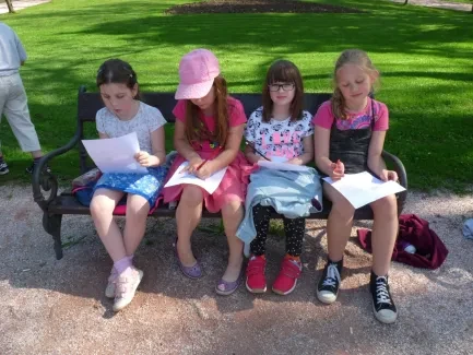 Četba venku - 1. A a 2. B