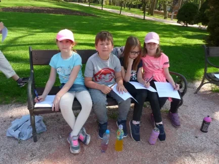 Četba venku - 1. A a 2. B