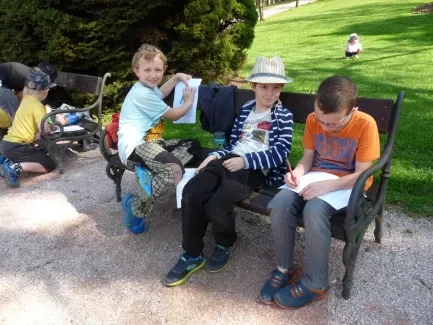 Četba venku - 1. A a 2. B