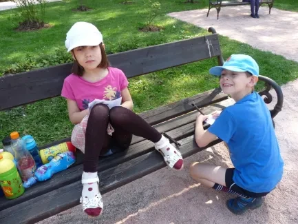 Četba venku - 1. A a 2. B