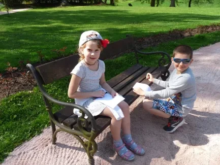 Četba venku - 1. A a 2. B